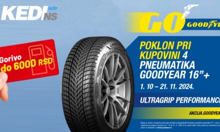 Goodyear nastavlja da nagrađuje! Uz set zimskih ili all-season guma OMV vaučer za gorivo.